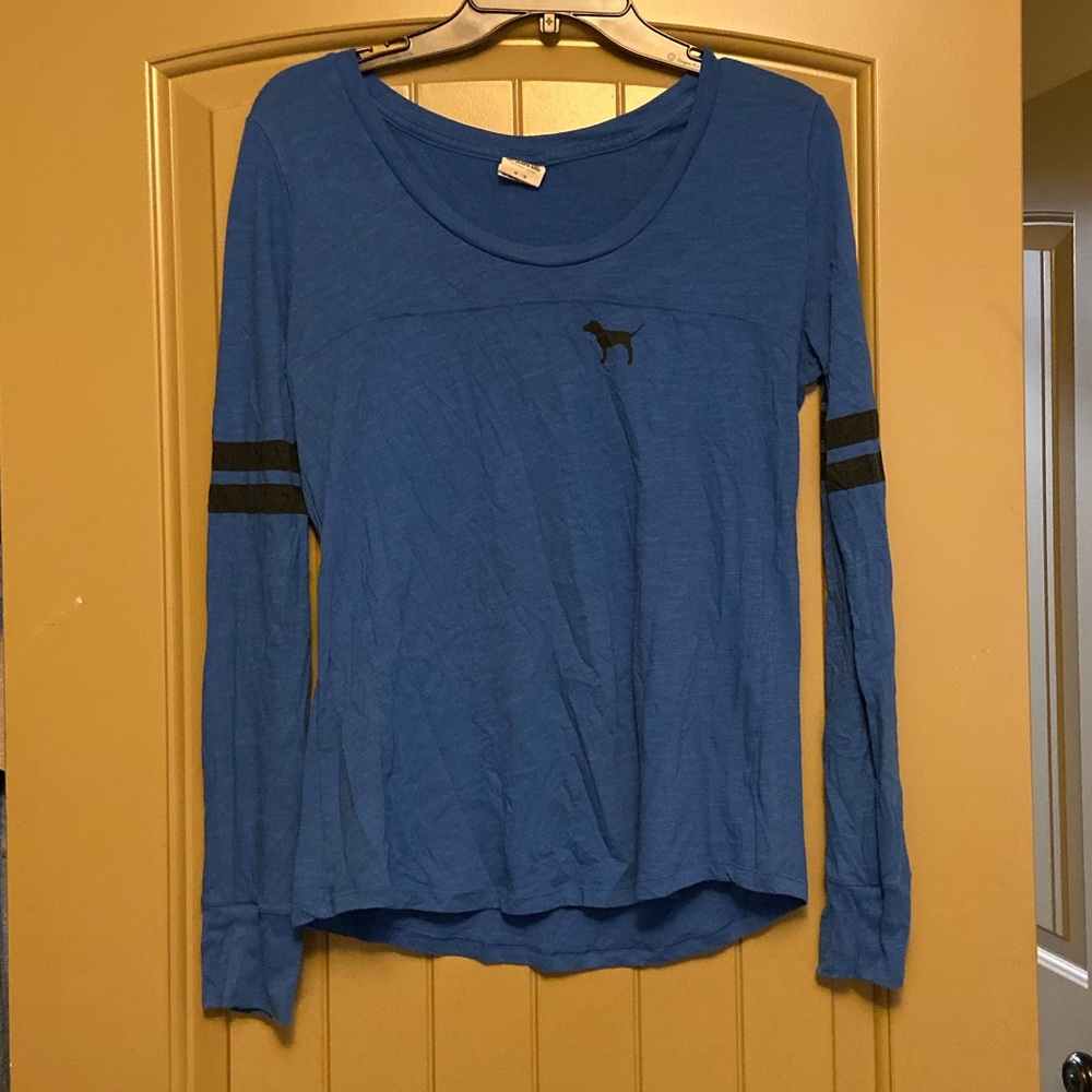 PINK SHIRT!! Blue•Black•Long sleeve tee•